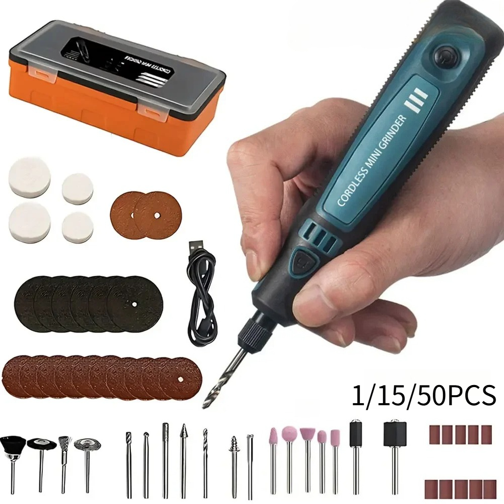 Woodworking Easy Projects - USB Cordless Electric Grinder Portable Carving