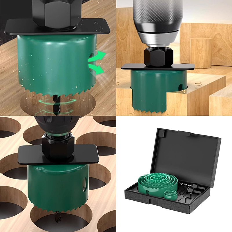 19/8/5PCS 19-127mm Hole Saw Cu - đánh giá và giá Woodworking Product