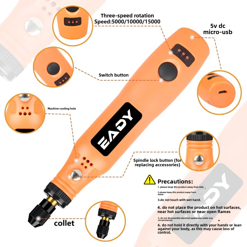 USB Cordless Rotary Tool Kit – - đánh giá và giá Woodworking Product