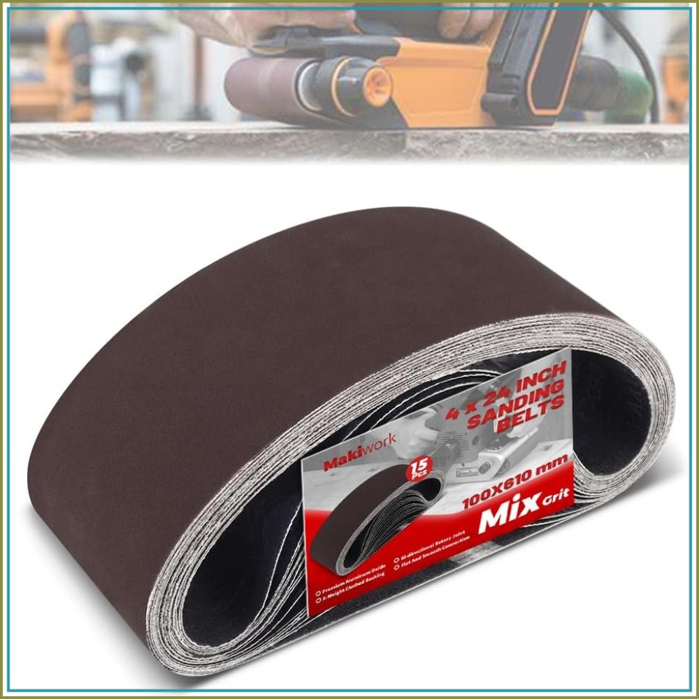 4x24 Inch Sanding Belts 15-Pac - đánh giá và giá Woodworking Product