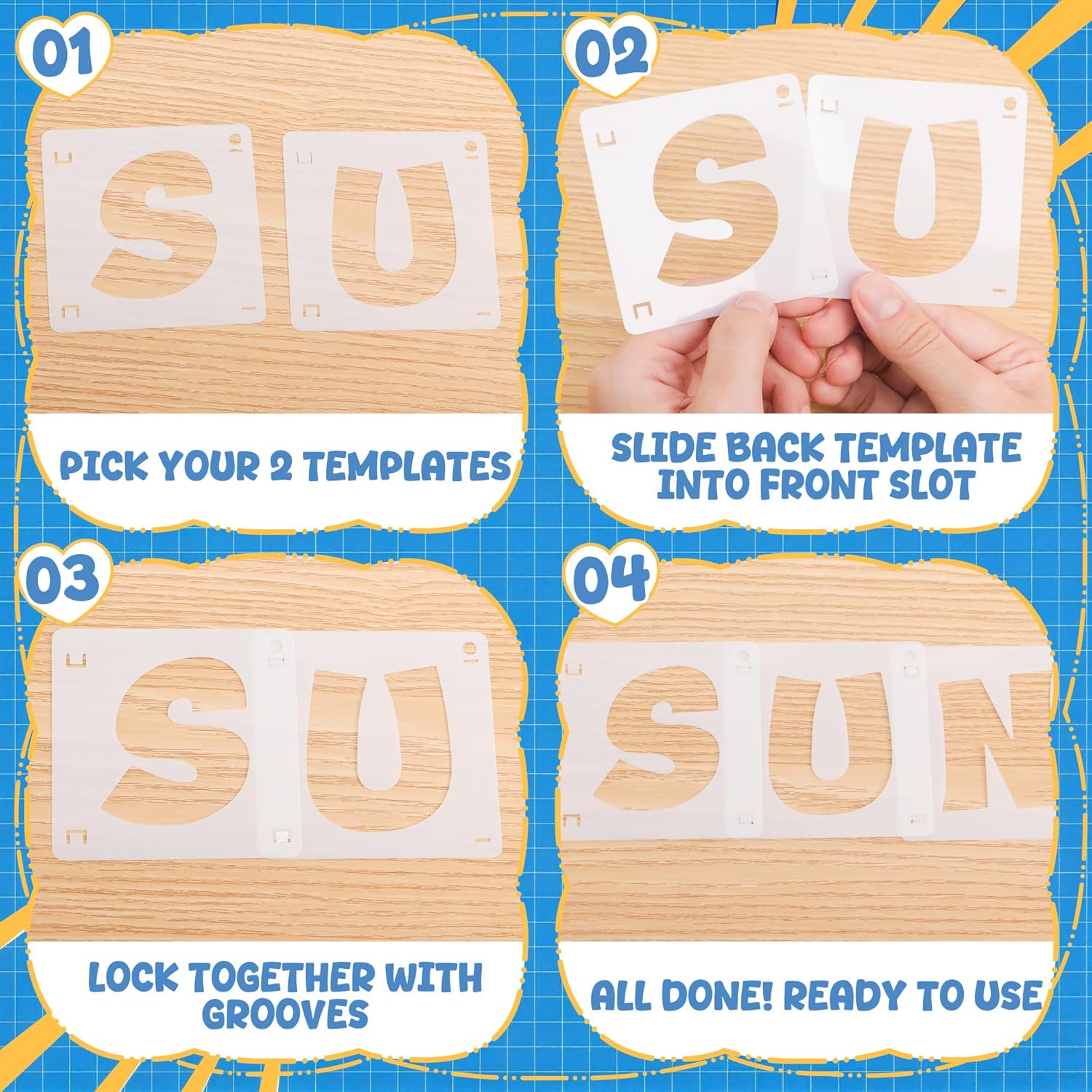 80Pcs Reusable Alphabet Number - đánh giá và giá Woodworking Easy Projects