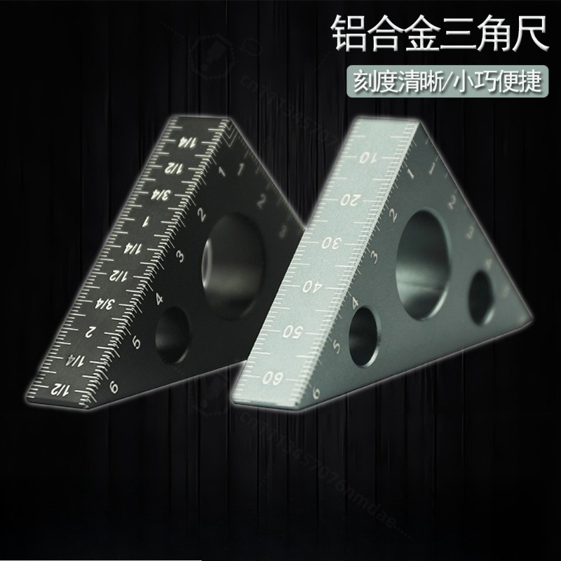 Thick Aluminum Triangle Ruler  - đánh giá và giá Woodworking Workshop Layout