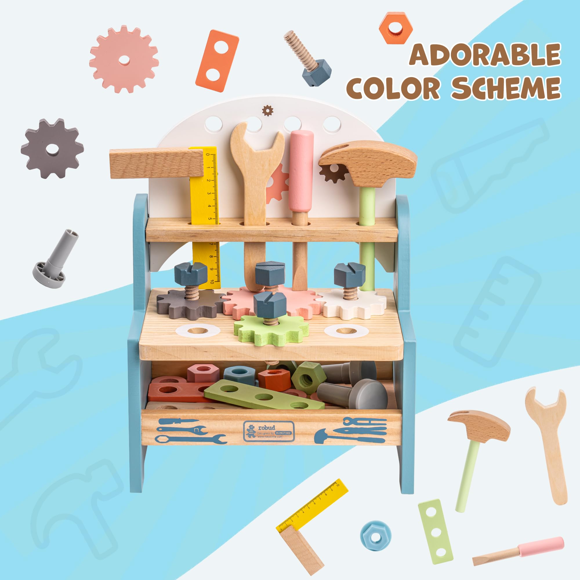 ROBUD Mini Wooden Play Tool Wo - đánh giá và giá Woodworking Plans