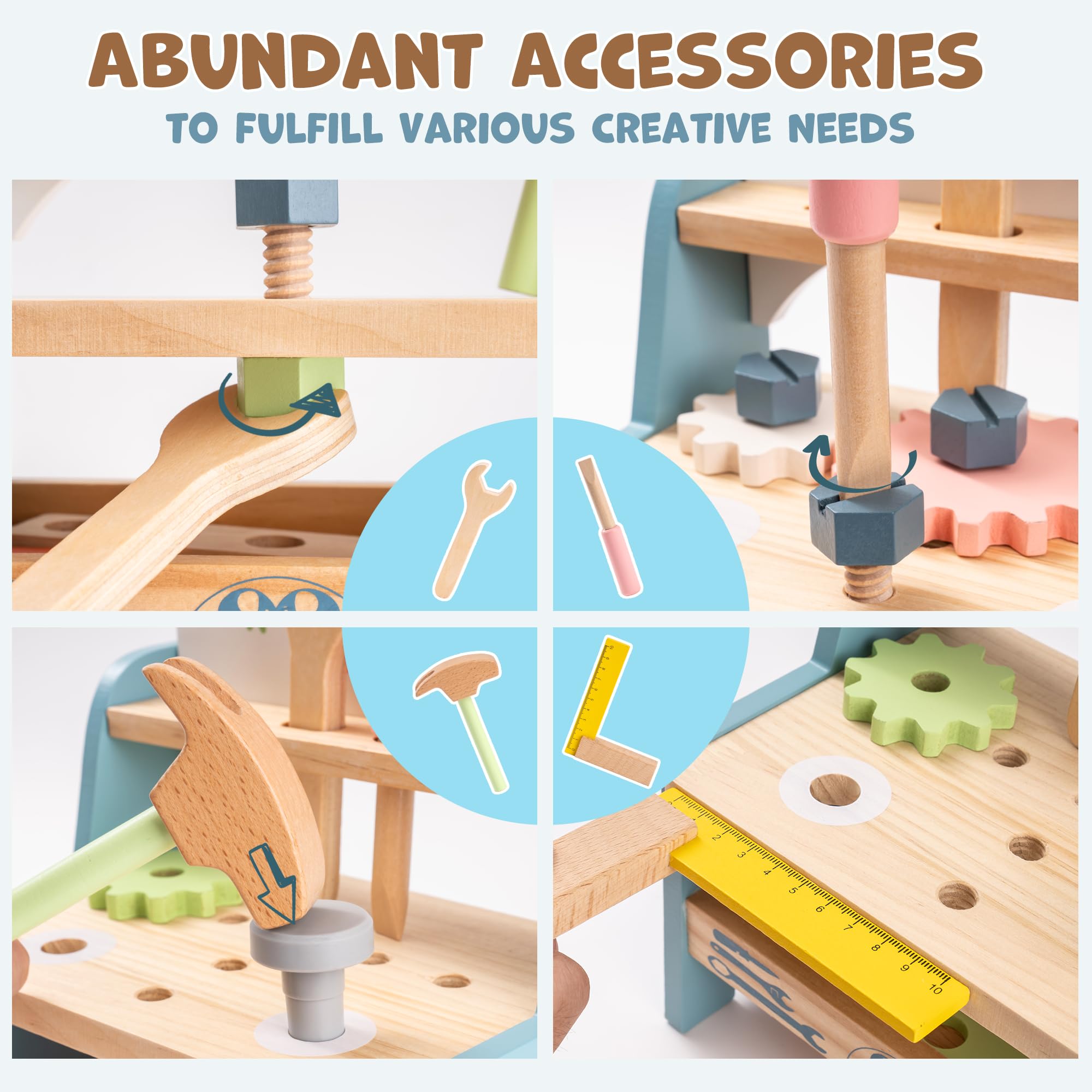 ROBUD Mini Wooden Play Tool Wo - đánh giá và giá Woodworking Plans